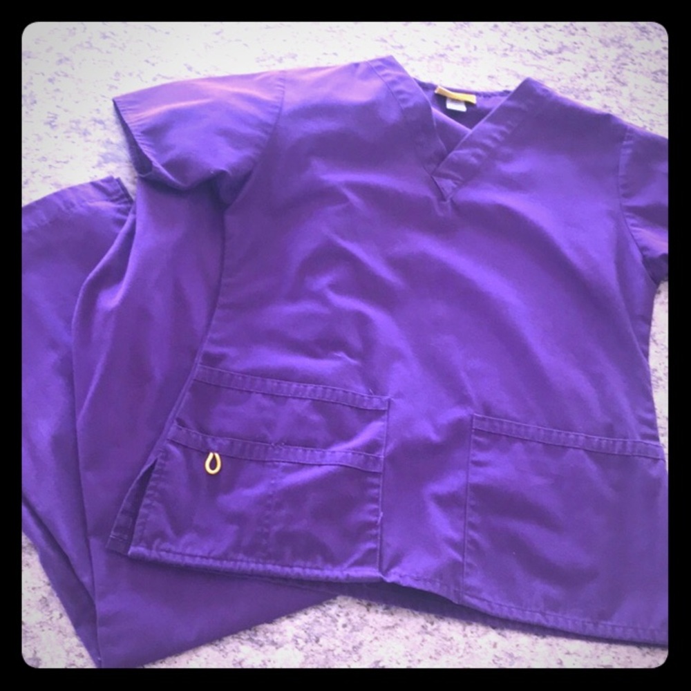 Wink Purple scrub set
